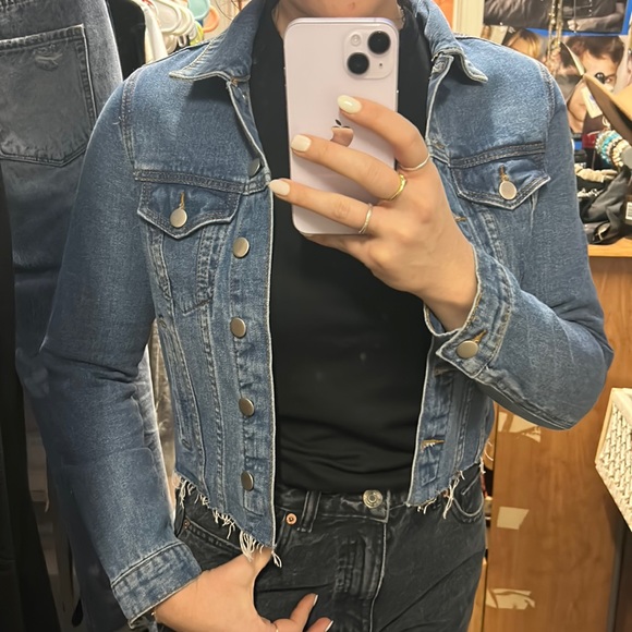 Showpo. Jackets & Blazers - ShowPo. Medium wash denim jean jacket. Size US6